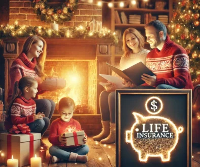 DALL·E 2024-12-12 11.08.11 - A warm and inviting holiday-themed image showing a family gathered around a fireplace, with parents and children opening gifts. A subtle focus is