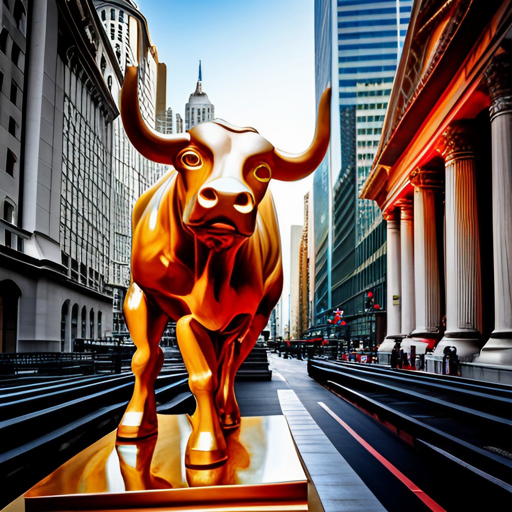 The bull in front of the New York Stock Exchange representing consumer protections surrounding life insurance and BGAs in new york